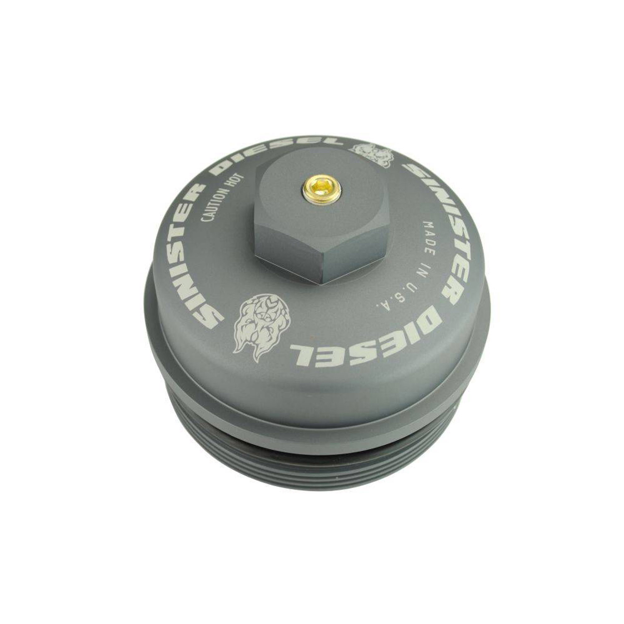 Fuel Filter Cap for 2003-2007 Ford Powerstroke 6.0L Gray