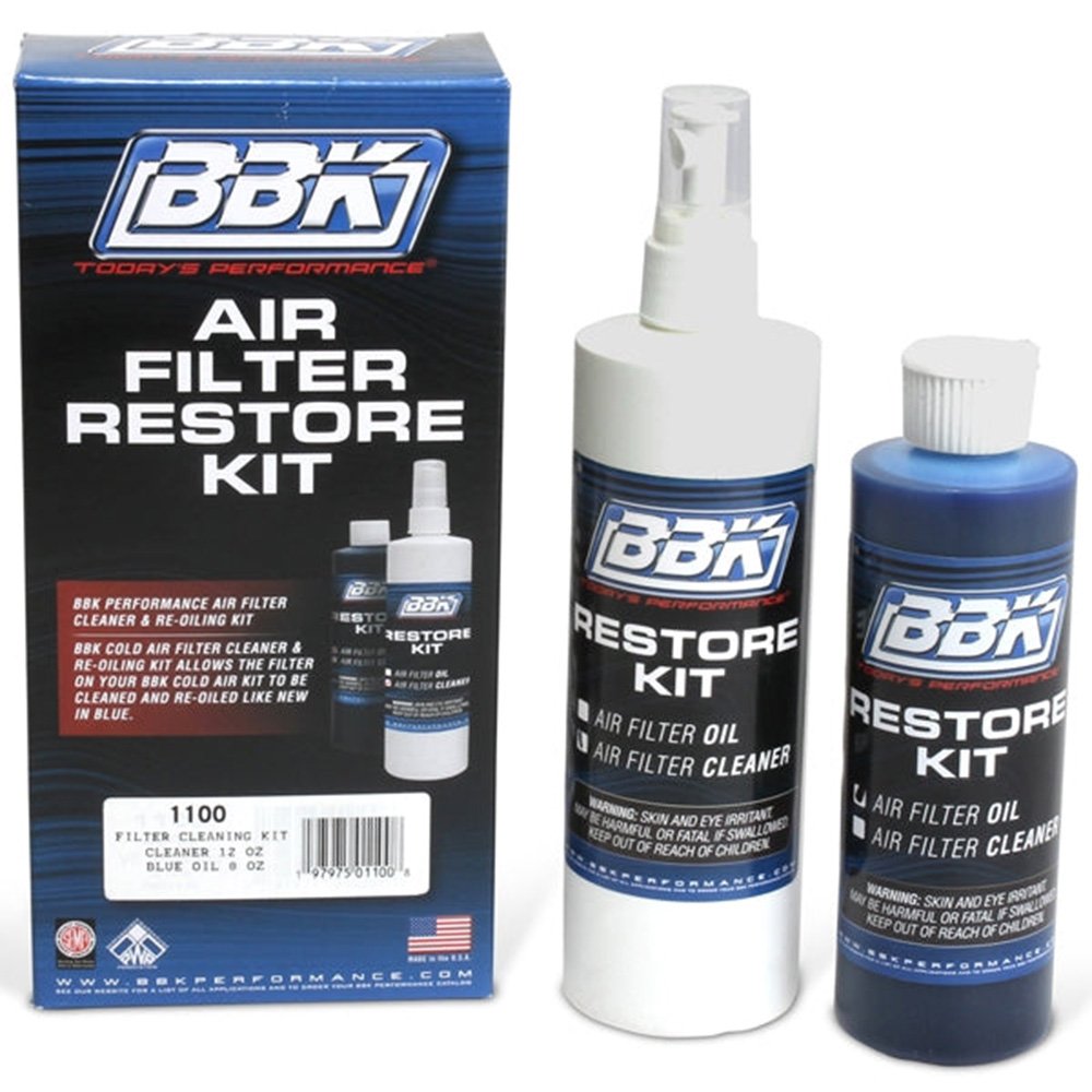 BBK AIR FILTER CLEANER & BLUE RE-OILING KIT - UNIVERSAL