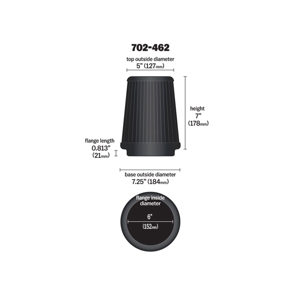 702 462 Airaid Universal Air Filter