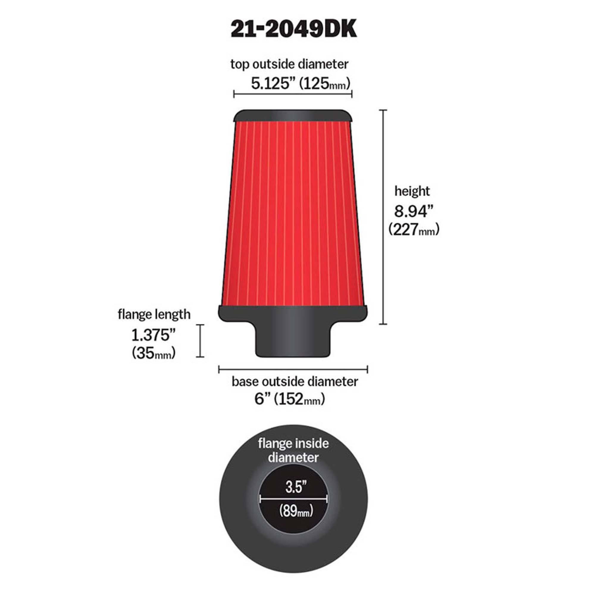 AEM-21-2049DK DryFlow Air Filter - Image 2