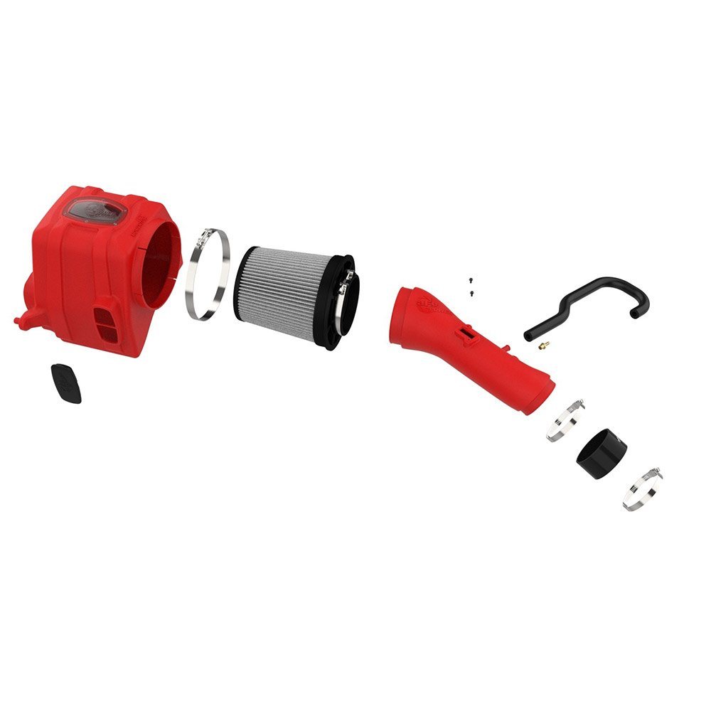 Momentum Gt Red Edition Cold Air Intake System W/ Pro Dry S Filter- AFE-51-76003-R