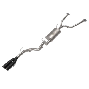 Vulcan Series 2-1/2 In To 3 In 304 Stainless Steel Cat-Back Exhaust System W/ Black Tip- AFE-49-36068-B