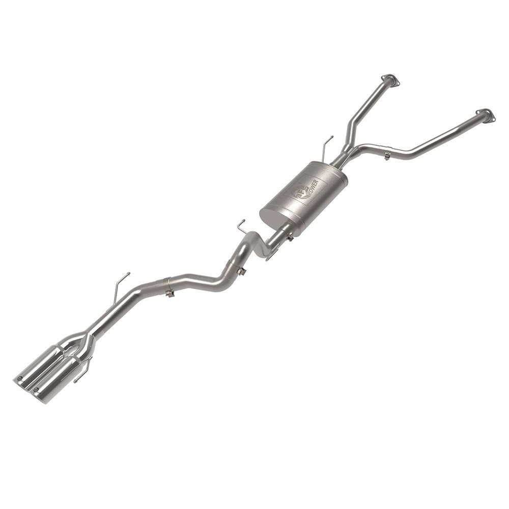 Vulcan Series 2-1/2 In To 3 In 304 Stainless Steel Cat-Back Exhaust System W/ Polished Tip- AFE-49-36068-P