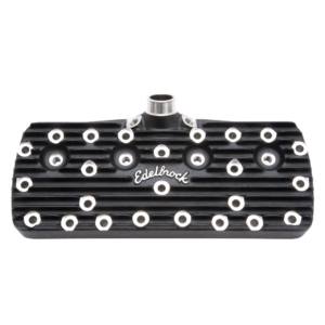 Edelbrock 1938-48 Standard Chamber Flathead Earlier Script Cylinder Heads Black - EDB-11253