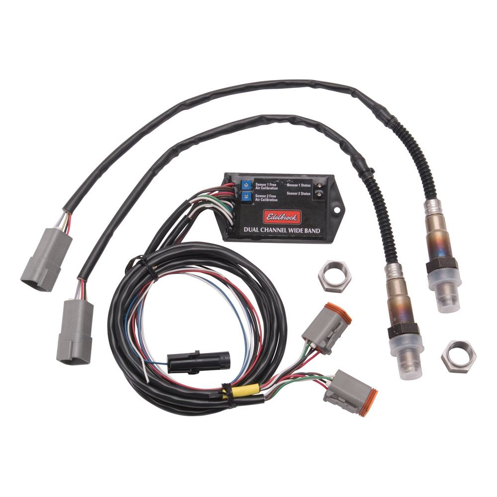 Edelbrock 2-Channel Wideband AFR Monitor Kit for QwikData2