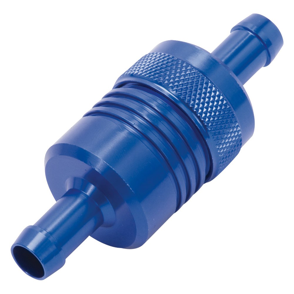 Edelbrock 3" Aluminum Street Fuel Filter in Blue Finish - EDB-8156