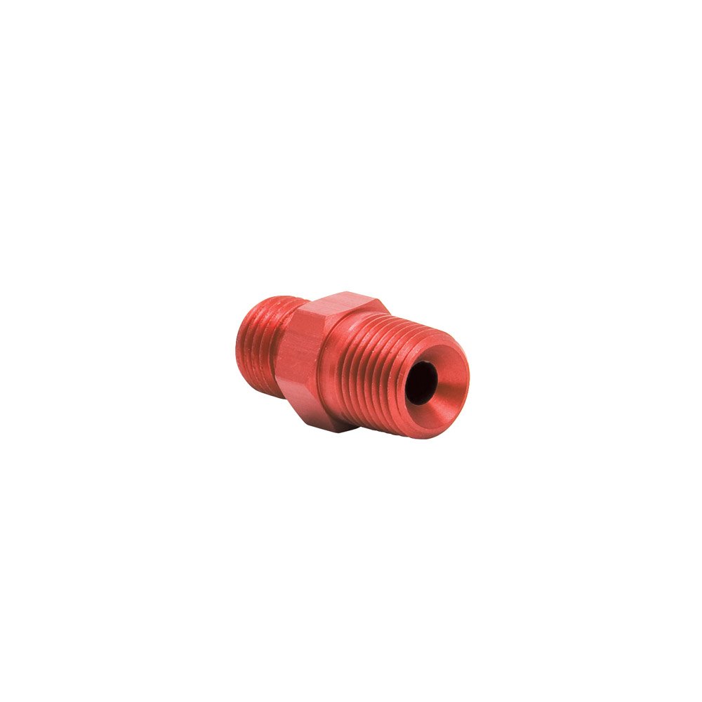 Edelbrock Adapter Fitting - 3 AN - 1/8" NPT straight (Red) - EDB-76521