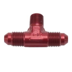 Edelbrock Adapter Fitting - 4 AN x 4 AN x 1/8" NPT (Red) - EDB-76548