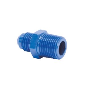 Edelbrock Adapter Fitting - 6 AN x 3/8 NPT (Blue) - EDB-76542