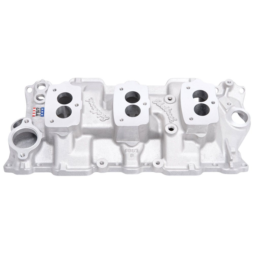 Edelbrock C-357-B Triple-Deuce Intake Manifold for 1955-86 262-400 c.i.d. SB Chevys - EDB-5418