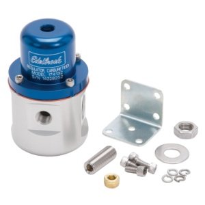 Edelbrock Carbureted Adjustable Bypass Fuel Pressure Regulator (160 GPH) in Blue Finish - EDB-174132
