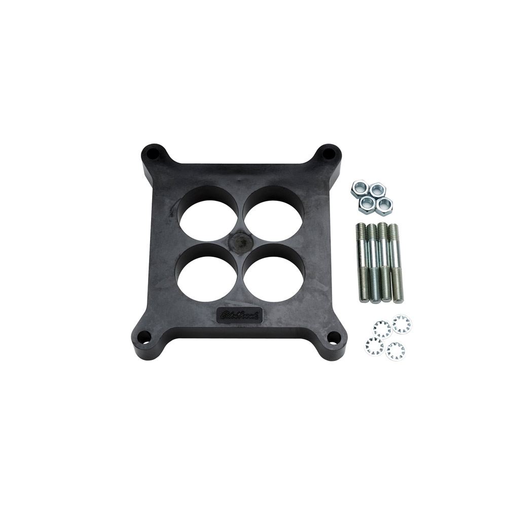 Edelbrock Carburetor Spacer #8711 4-Hole 1in Thick - EDB-8711