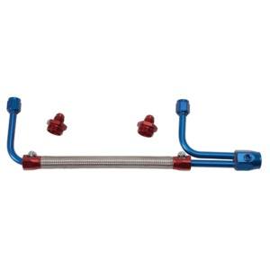 Edelbrock Dual-Quad Fuel Hose Kit #8101 Braded Stainless Steel Hose - EDB-8101