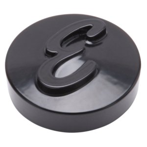 Edelbrock E Logo Black Anodized Nut for Pro-Flo Universal 14" Round Air Cleaners - EDB-4270