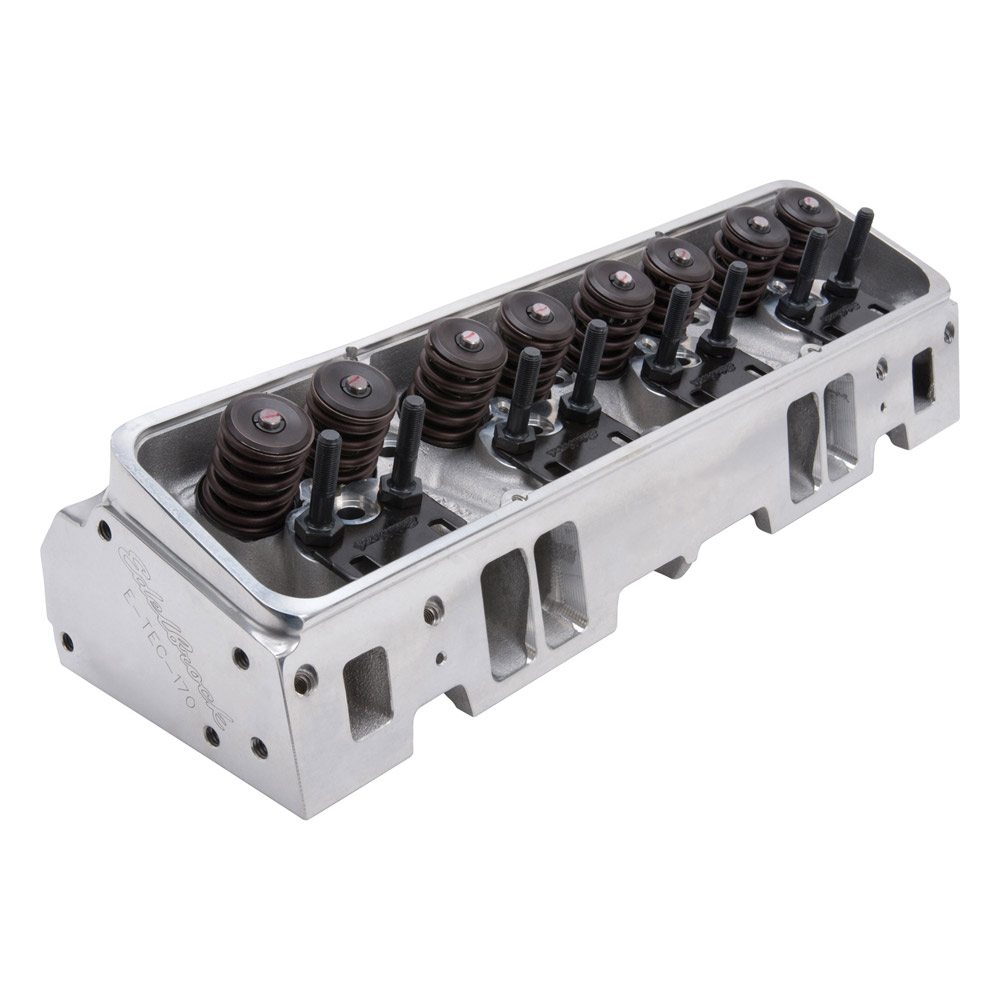 Edelbrock E-Tec-170 Small-Block Chevy Cylinder Head Hydraulic Roller Polished - EDB-609715