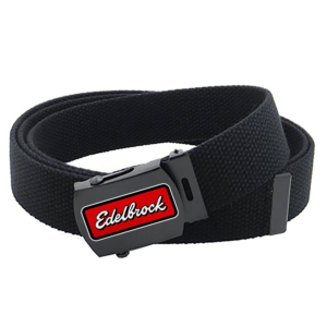 Edelbrock Badge Web Belt Black - EDB-189149