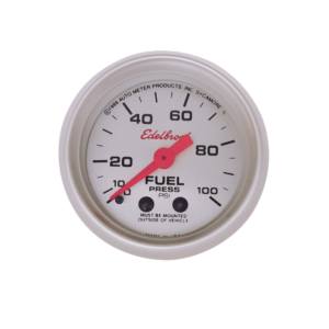 Edelbrock Fuel Pressure Gauge - 2-5/8" Standard Gauge (0-100 psi) - EDB-73829