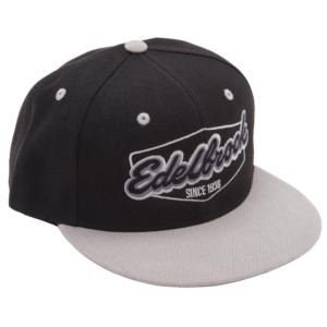 Edelbrock Script Snapback Cap in Black/Grey - EDB-9176