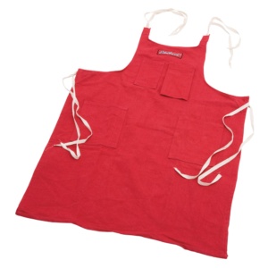 Edelbrock Shop Apron #98097 Red Denim - EDB-98097