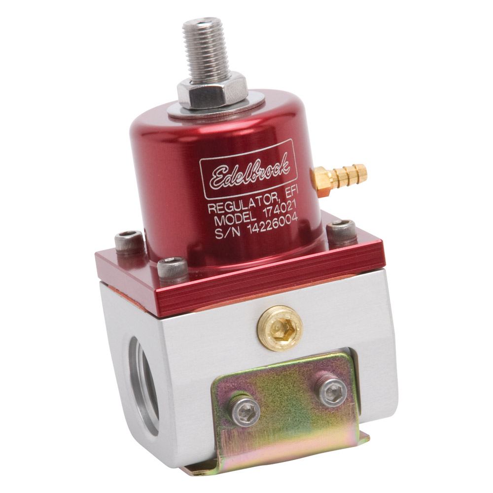 Edelbrock EFI Fuel Pressure Regulator -10 AN (180 GPH) in Red/Clear Finish - EDB-174021