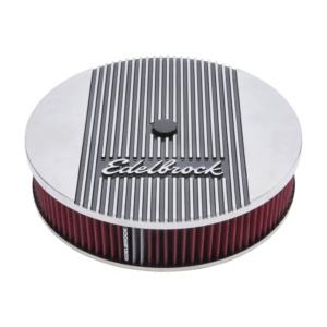 Edelbrock Elite 2 Series Polished 14" Round Air Cleaner - 3" Pro-Flo Element - EDB-4268