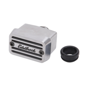 Edelbrock Elite Push-in Breather Polished Die Cast AL. - Short - EDB-4204