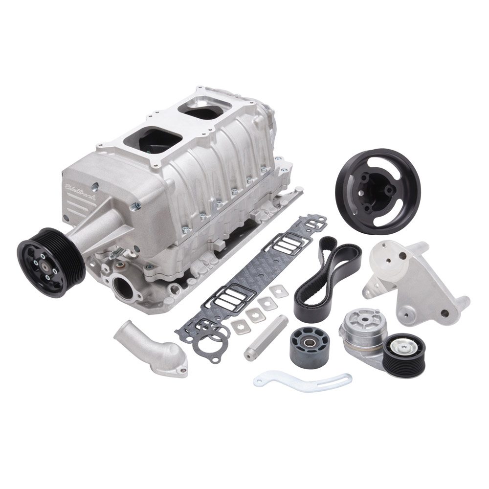 Edelbrock Enforcer Dual-Quad Supercharger for SBC Engines - No Carbs Satin Finish - EDB-1513