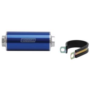 Edelbrock Fuel Filter 6in. Profilter 10 Micron #10 AN Inlet/#10 AN Outlet (Blue Finish) - EDB-649252