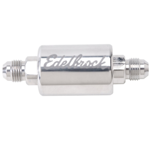 Edelbrock High-Flow Fuel Filter #8129 Polished Finish - EDB-8129