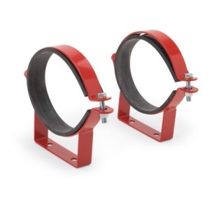 Edelbrock Hinged Steel Bracket in Red Finish for Edelbrock 5-lb. Aluminum Nitrous Bottles - EDB-72609