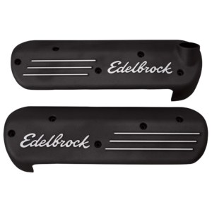 Edelbrock LS Series Coil Covers in Black Finish (3-3/8" Overall Height) - EDB-41183
