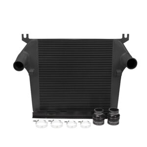 Mishimoto MMINT-RAM-10BK black bar-and-plate intercooler for 2010-2012 Dodge Ram 6.7L Cummins