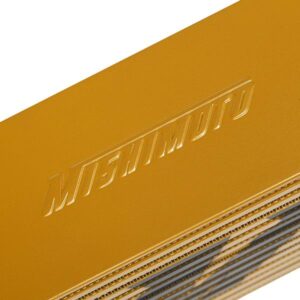 Mishimoto J-Line MMINT-UJG front-mount intercooler with Gold bar-and-plate aluminum core