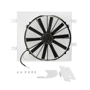 Mishimoto MMFS-WRA-87 brushed aluminum fan shroud kit for Jeep Wrangler YJ and TJ
