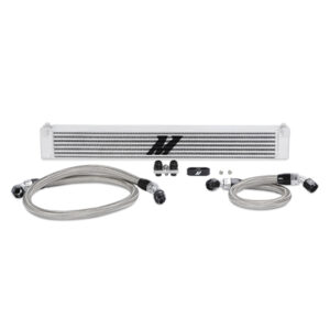 Mishimoto MMOC-E46-01 silver anodized oil cooler kit for 2001-2006 BMW E46 M3 S54 engine