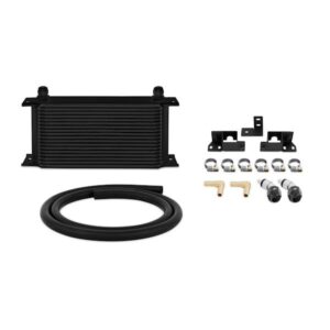 Mishimoto MMTC-WRA-07BK black transmission cooler for Jeep Wrangler JK 2007-2011