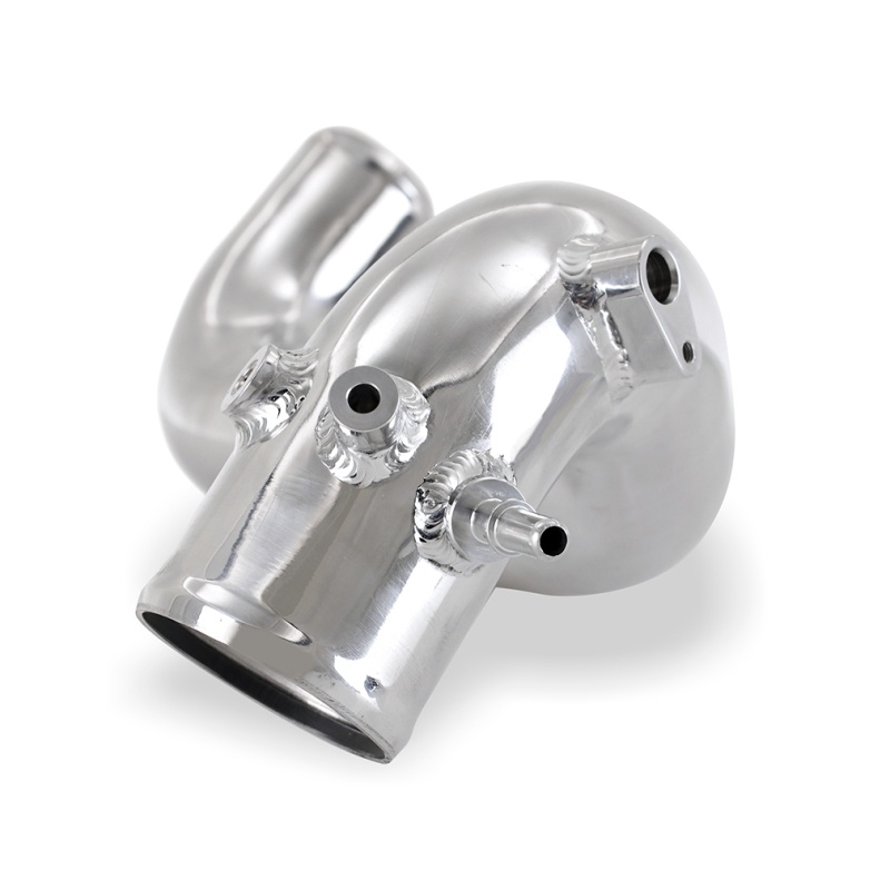 Mishimoto aluminum intercooler pipe kit cold-side pipe with drillable sensor/methanol port