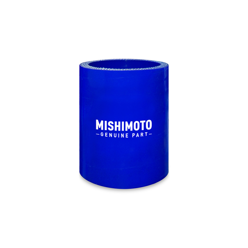 Mishimoto MMCP-4SBL 4-inch straight coupler in blue for air intake systems