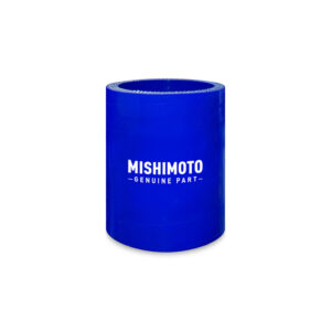 Mishimoto 3.5in Straight Coupler in blue, part number MMCP-35SBL, for air intake systems
