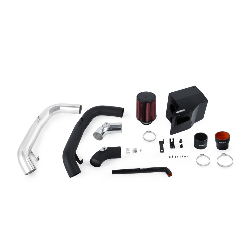 Black powder-coated airbox from the Mishimoto Focus ST air intake system