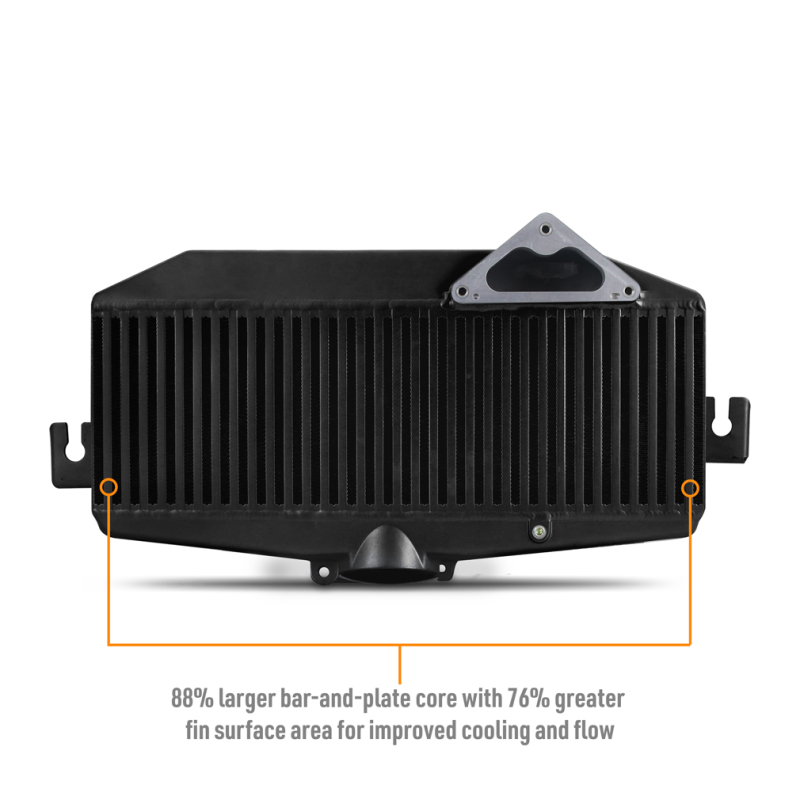 Black Top-Mount Intercooler by Mishimoto for Subaru WRX 2022+