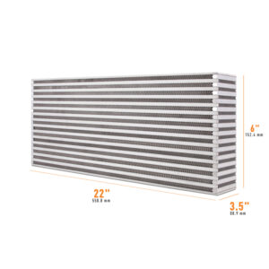 Mishimoto MMUIC-09 Universal Air-to-Air Race Intercooler Core, 22 x 6 x 3.5 inches