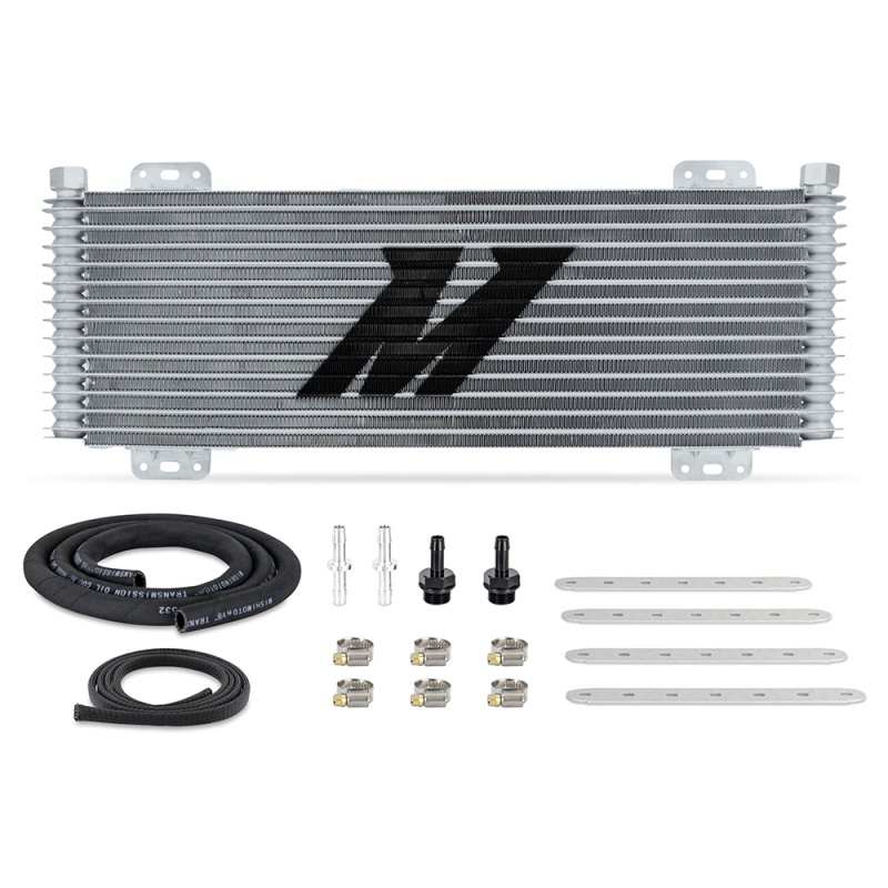 Mishimoto MMTC-SP-13SL 13-Row Stacked Plate Cooler in silver finish
