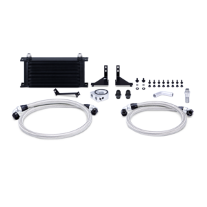 Mishimoto MMOC-FIST-14BK Stealth Black 19-row oil cooler kit for 2014-2016 Ford Fiesta ST 1.6L EcoBoost