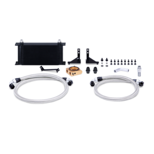 Mishimoto MMOC-FIST-14TBK 19-row black oil cooler kit for 2014-2016 Ford Fiesta ST 1.6L EcoBoost