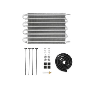 Mishimoto Universal Transmission Fluid Cooler MMTC-TF-1212 measuring 12 x 10 x 0.75 inches
