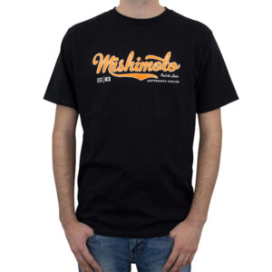 Mishimoto Men's Athletic Script T-Shirt in Black featuring the Mishimoto brand script design