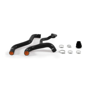 Mishimoto black silicone radiator hose kit for Fiat 500 Abarth, part number MMHOSE-500T-12BK