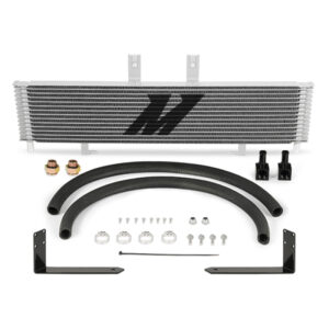 Mishimoto MMTC-DMAX-11SL silver transmission cooler for Chevrolet/GMC 6.6L Duramax LML 2011-2014