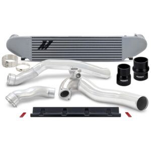 Mishimoto Intercooler and Pipe Kit for 2024+ Ford Mustang EcoBoost, bar-and-plate core with cast aluminum end tanks